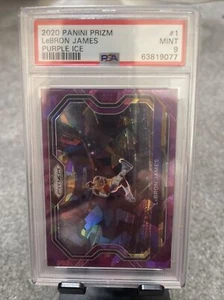 2020 Panini Prizm Lebron James Purple Ice /175 PSA 9 Mint - Picture 1 of 2