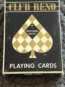 Tarjeta de juego vintage Arrco Co. Club Reno número 101 tarjetas con sello fiscal - Imagen 1 de 5