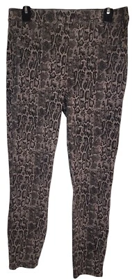 Spanx Sz L  Women's High Waist Snakeskin Print Retro Ankle Leggings Pants - Image 1 of 4