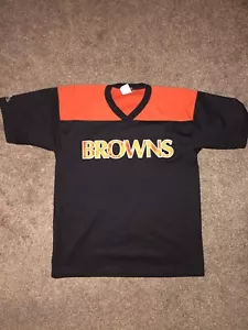 Vintage Majestic Cleveland Browns Mesh Pullover Jersey Shirt Mens Sz L Stitched - Picture 1 of 12