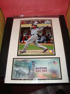 Boston Red Sox Opening Day 12X16 USPS Matted Photo & Event Cover Manny Ramirez - Image 1 of 4
