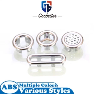 Bad Waschbecken Waschbecken Doppel Ringloch Überlauf Abdeckungen verchromt für Keramik Waschbecken - Bild 1 von 19