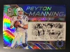 2020 Spectra Peyton Manning SUPER BOWL MVP PRIZM BLUE 67/75 card #T-PM1