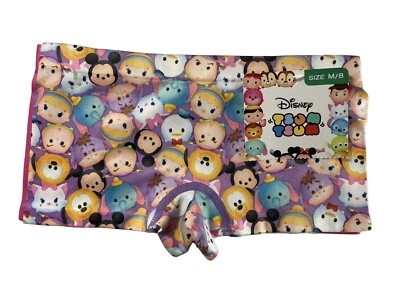 Disney Tsum Tsum Niñas Talla 8 Mediana Sin Costuras Paquete de 2 Dibujos Animados Ropa Interior Nuevo Foto 1 de 4
