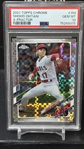 2021 TOPPS CHROME SHOHEI OHTANI XFRACTOR #159 ANGELS PSA 10 GEM MINT - Picture 1 of 1