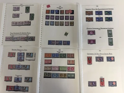 6 Pages of 1960sGB Commemorative Stamps Phosphor Mint Hi Values Good Collection - Image 1 of 4