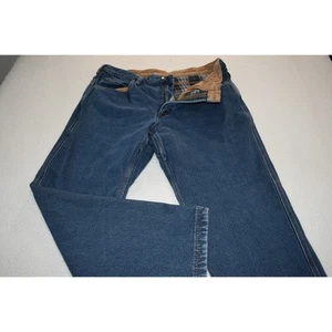Duluth Trading Co Herrenjeans Größe 38 x 30 gerade Passform blau innen Flanell kariert - Bild 1 von 7