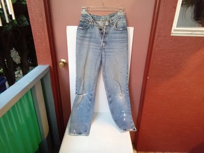 JEANS MUJER VINTAGE AÑOS 80 LEVI'S 501 REDLINE BOTÓN MOSCA ORILLO TALLA 7 Foto 1 de 4