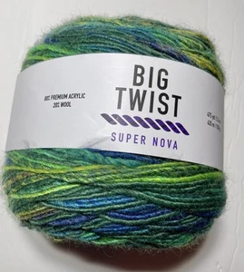 BIG TWIST - SUPER NOVA GARN . 1 Pk. MUTTER ERDE. ICH KOMBINIERE SCHIFF, siehe Detail. - Bild 1 von 4