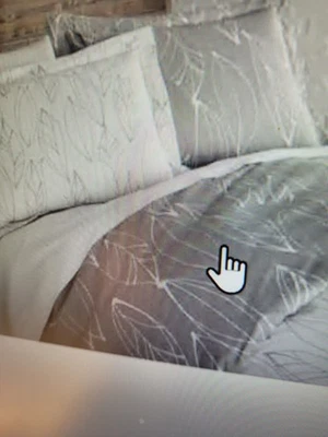 Duvet Cover (пододеяльник) 84x70 light grey Abstract with Zipper - Image 1 of 4