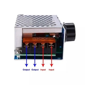 AC-Spannungsregler 4000 W Dimmergeschwindigkeit Temperaturregelmodul - Zdjęcie 1 z 12