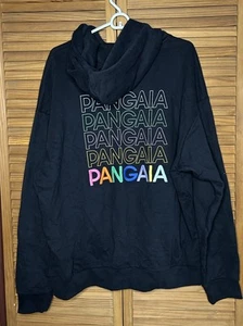 PANGAIA Graphic 5 Pangaia Hoodie Black Cotton Embroidered Size L NWT - Picture 1 of 8