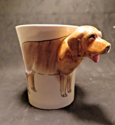Mug-Chien-Golden Retriever-Tasse-ceramique gateau-3d-Fait Main - Photo 1/4