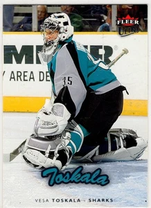 2006-07 Fleer Ultra Hockey Vesa Toskala No. 163 San Jose Sharks - Bild 1 von 2