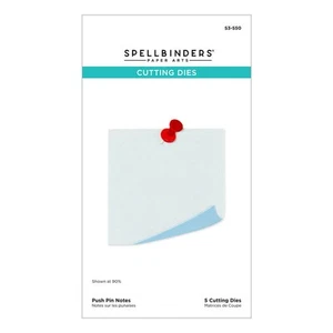 Troqueles grabados Spellbinders - Colección Toma nota - Push Pin Notes S3-550 - Imagen 1 de 2