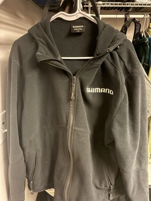 Shimano Pro Team Fleece Jacket -Men's Large - Black with embroidered logos - Image 1 of 3