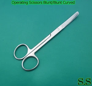 12 Operating Scissors 5" BLUNT/BLUNT Curved Instruments - Picture 1 of 3