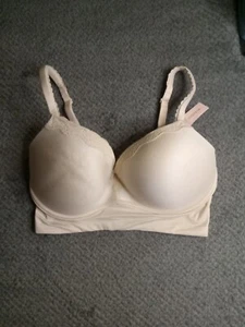 DOBREVA Women's Push Up Wireless Bra Padded T Shirt Bra, Size 36DD - Picture 1 of 5