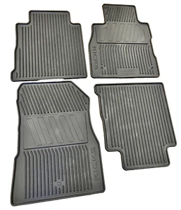 NEW OEM 2017-2024 NISSAN KICKS 4 PC ALL WEATHER RUBBER FLOOR MATS - BLACK - Picture 1 of 2