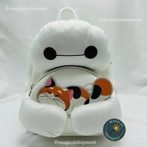 NWT! Disney Parks - Exclusive Baymax & Mochi Loungefly Mini Backpack | IN-HAND! - Picture 1 of 4