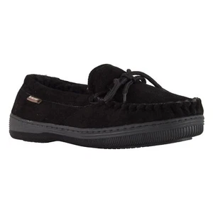 Lamo Men's Moc - Suede - Faux Sheepskin Black - 9 Medium - Picture 1 of 7