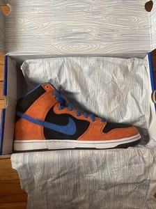 Nike SB Dunk High Premium Orange NY Knicks- Size 12 BRAND NEW 313171 841 - Picture 1 of 9