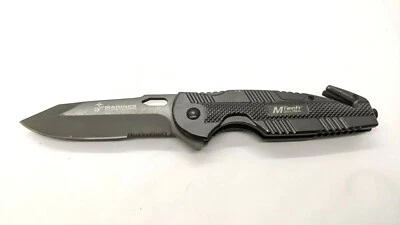 Navaja de Bolsillo Plegable MTech EE. UU. M-A1031GS Marines de EE. UU. Combo Asistido Forro Aluminio Foto 1 de 3