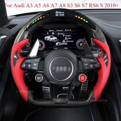 Подходит для Audi A3 A5 A6 A7 A8 S3 S4 S6 S7 RS6 Q рулевое колесо из углеродного волокна от старого до нового - Изображение 1 из 4