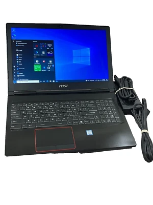 MSI GL63VR Intel i7-7700HQ Quad-Core 2.8GHz 32GB DDR4 512 SSD GTX 1060 Gaming - Image 1 of 4