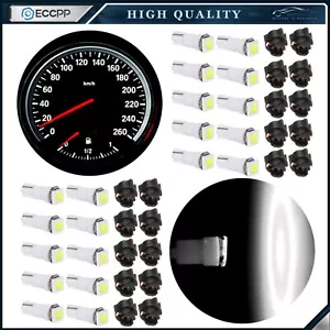 20X T5 74 PC74 Twist Socket Instrument Dashboard White Led Light Bulb For Chevy - Picture 1 of 11