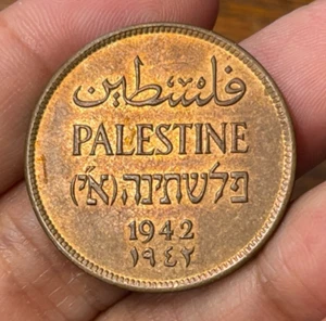 Moneta 2 Mils Palestina 1942 Ottime Condizioni Alto Valore - Foto 1 di 4
