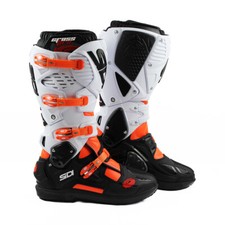 orange motorcycle boots
