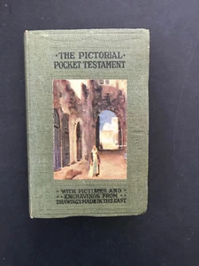 The Pictorial Pocket Testament - c:1911 - Antique Flexible Hardcover Book - Bild 1 von 1