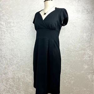 Banana Republic Dress Women Size S Small Black Sheath Midi Career - Picture 1 of 10