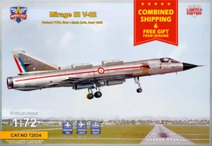 ModeloSvit 72034 - 1/72 - Dassault Mirage III V-02 VTOL francés (piezas de PE) - Imagen 1 de 10