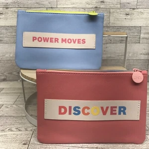2 Bolsas Ipsy Glam Azul “Power Moves” y Rosa “Discover” Bolsas de Maquillaje Marzo 2022 - Imagen 1 de 3