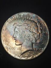 1923-D Toned Silver Plated Copper Peace Dollar