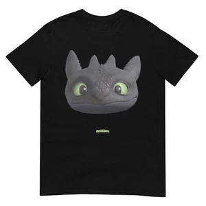 DreamWorks Dragons Toothless Night Fury Big Face Costume 3D T-Shirt - Picture 1 of 17