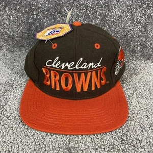 Vintage Cleveland Browns Snapback Mütze Wollmischung 90er Schrift Neu mit Etikett Deadstock Neu aus altem Lagerbestand - Bild 1 von 11