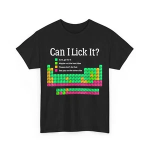 Periodic Table Can I Lick It Teacher Student Kids T-shirt - Picture 1 of 10