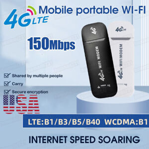 4G LTE Unlocked USB WIFI Dongle Modem Wireless Router Mobile Broadband SIM Card