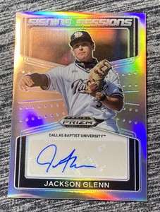 2022 Prizm Draft Picks Jackson Glenn Signing Sessions SILVER Prizm AUTO SS-JG
