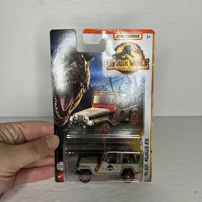 Matchbox Jurassic World 93 Jeep Wrangler #18 NIP - Image 1 of 4
