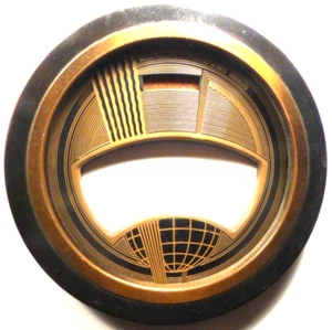 Vintage PHILCO 37-650 KONSOLE: METALLBLENDENEINHEIT mit MITTELGLAS & Schrauben - Bild 1 von 3