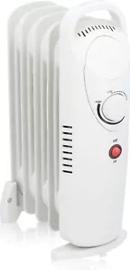 Alpina Elektroheizung 650W Ölradiator Heizung weiß 5 Rippen - Bild 1 von 3