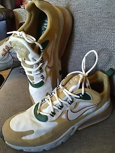 Nike Air 270 React Reggae da uomo taglia 8,5 verde marrone chiaro bianco - Foto 1 di 19