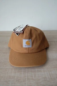 NEW VINTAGE Carhartt A15 BRN Quilted Flannel Lined Ear Flap Hat Baseball Cap XL - Bild 1 von 7