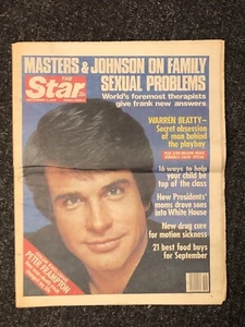 WARREN BEATTY Sep. 5, 1978 THE STAR Magazine/Newspaper, Masters & Johnson - Bild 1 von 1