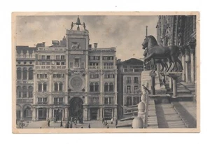 VENEZIA I CAVALLI DI BRONZO CARTOLINA NON VIAGGIATA ANIMATA FP - Imagen 1 de 2