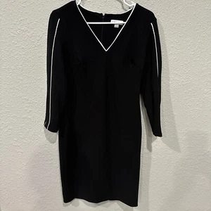 Vestido Calvin Klein 6 Business Elegante Informal Cóctel Negro - Imagen 1 de 5